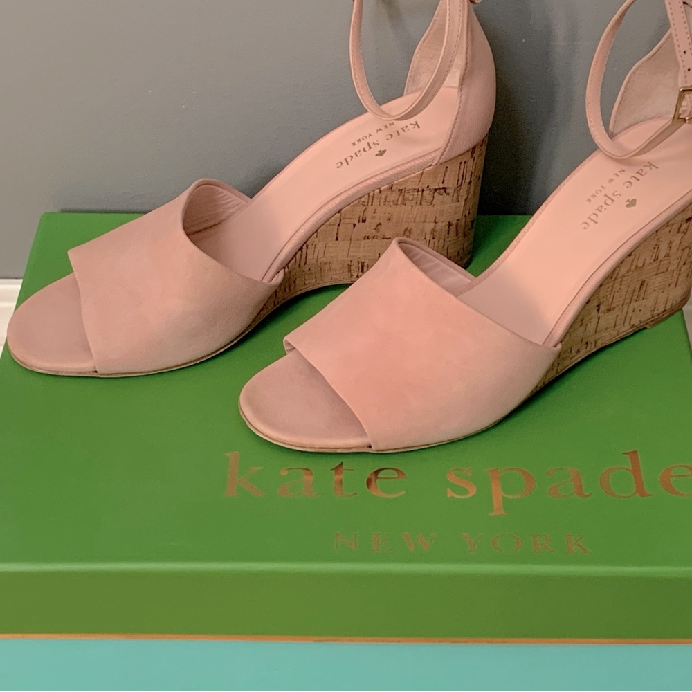 Kate Spade Lizzy Nubuck Wedge Sandals